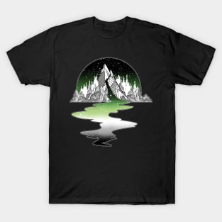 Aromantic Mountain River T-Shirt